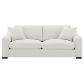 Ashlyn Fabric Upholstered Track Arm Sofa Sand